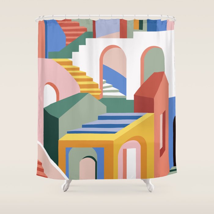 Maze Shower Curtain Gallery Image 1