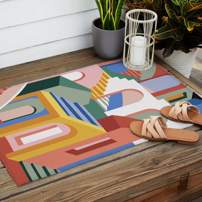 Maze Outdoor Rug Gallery Image 2