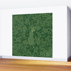 Spring Cheetah Pattern - Forest Green Wall Mural Gallery Image 2