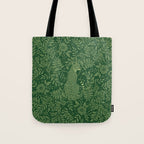 Spring Cheetah Pattern - Forest Green Tote Bag Gallery Image 1