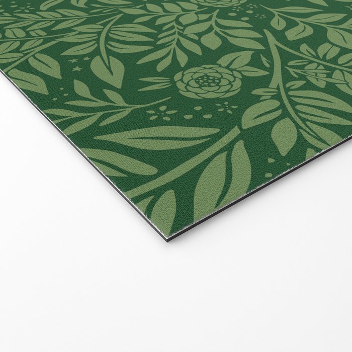 Spring Cheetah Pattern - Forest Green Welcome Mat Gallery Image 2