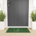 Spring Cheetah Pattern - Forest Green Welcome Mat Gallery Image 3