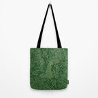 Spring Cheetah Pattern - Forest Green Tote Bag Gallery Image 2