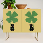 Cat with clover Credenza Gallery Image 1