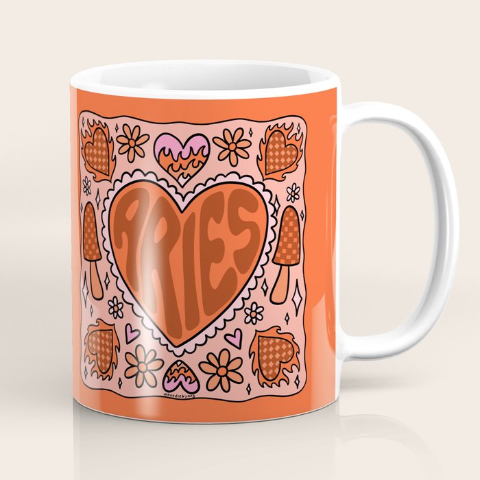 Aries Heart Coffee Mug Gallery Image 1