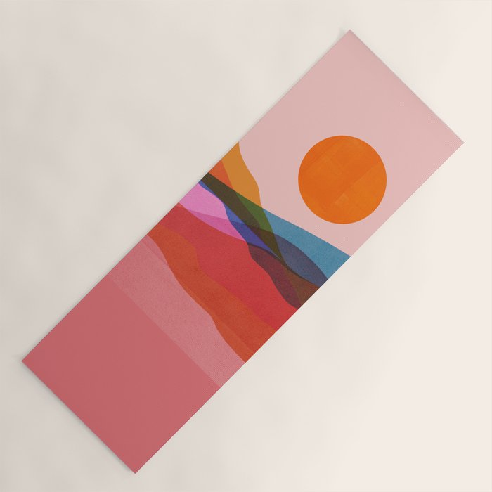 Abstraction_OCEAN_Beach_Minimalism_001 Yoga Mat Gallery Image 1