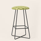 Gingham Large Lime Green Stool Gallery Image 1