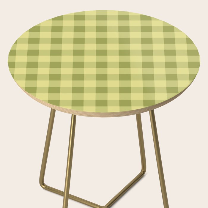 Gingham Large Lime Green Side Table Gallery Image 2