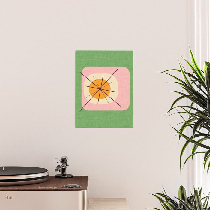 Flower Eggs Green-Pink Poster Gallery Image 2