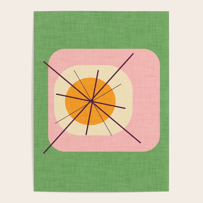 Flower Eggs Green-Pink Poster Gallery Image 1