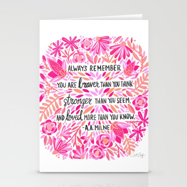 Always Remember - Pink OmbrÃ© Palette Stationery Card Gallery Image 2