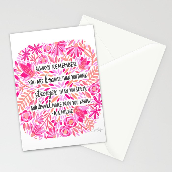 Always Remember - Pink OmbrÃ© Palette Stationery Card Gallery Image 2