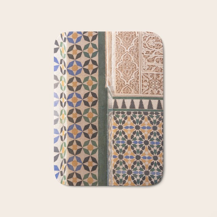 Historical Tiles - Alhambra Granada Spain Bath Mat Gallery Image 1