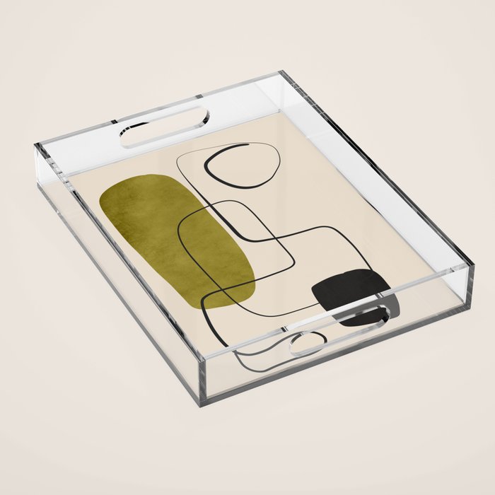 Abstract Minimal Shapes 126 Acrylic Tray Gallery Image 1