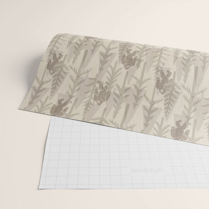 Subtle Sasquatch - Neutral Wrapping Paper Gallery Image 2