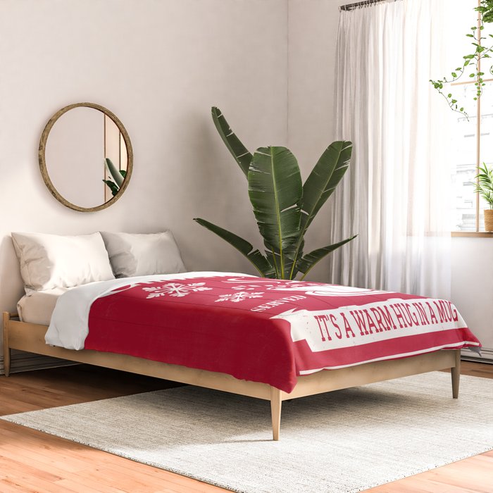 Tasty Hot Chocolate Red Comforter Gallery Image 2