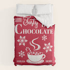Tasty Hot Chocolate Red Comforter Gallery Image 6