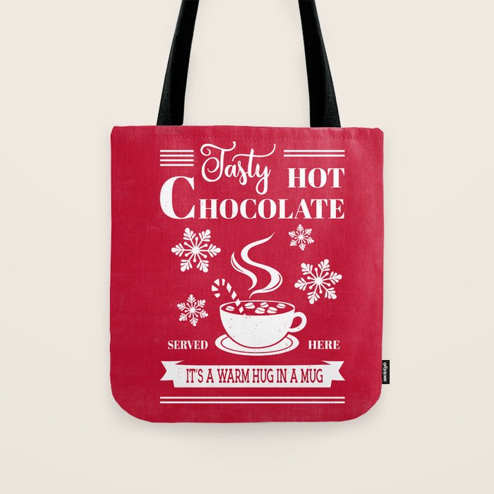 Tasty Hot Chocolate Red Tote Bag Gallery Image 1