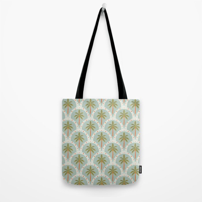 Vintage summer palm tree art pattern Tote Bag Gallery Image 2