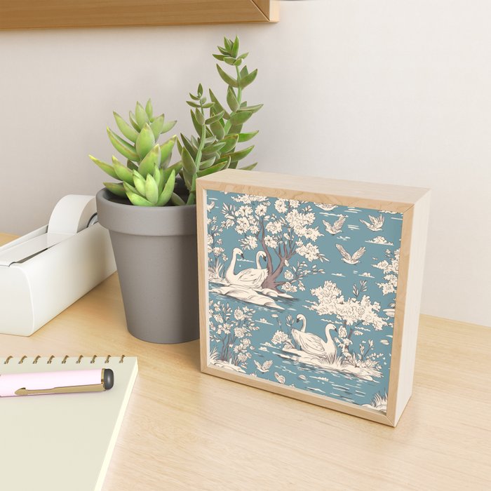 Elegant Swans in Bloom Mini Art Print Gallery Image 2