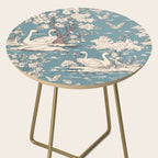 Elegant Swans in Bloom Side Table Gallery Image 2