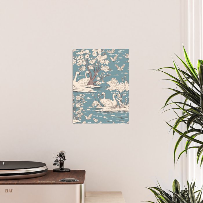 Elegant Swans in Bloom Poster Gallery Image 2