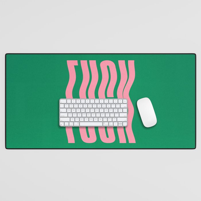 Favorite Word: Tropical Wavy Edition Desk Mat Gallery Image 1