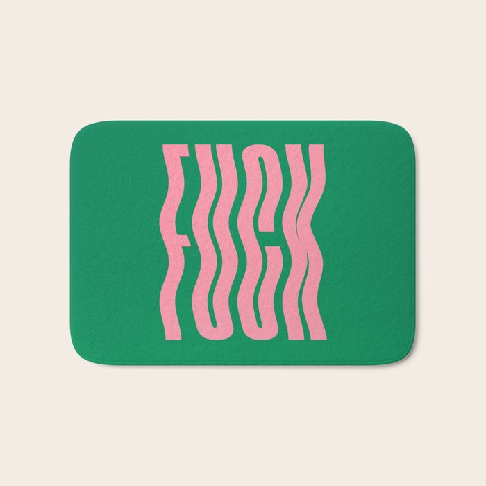 Favorite Word: Tropical Wavy Edition Bath Mat Gallery Image 1