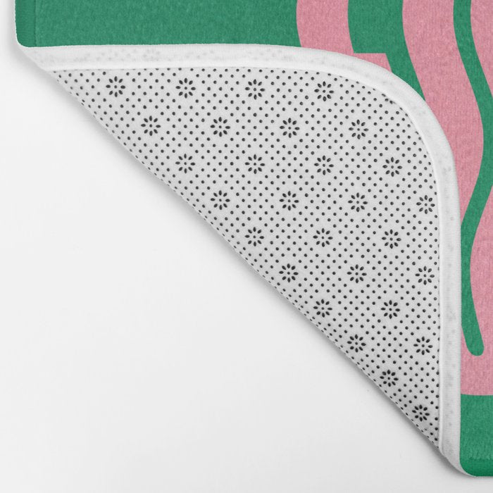 Favorite Word: Tropical Wavy Edition Bath Mat Gallery Image 2
