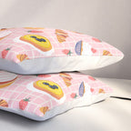 Vintage sweet pastry dessert food pattern Pillow Sham Gallery Image 3