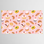 Vintage sweet pastry dessert food pattern Tablecloth Gallery Image 2