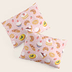 Vintage sweet pastry dessert food pattern Pillow Sham Gallery Image 3