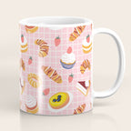 Vintage sweet pastry dessert food pattern Coffee Mug Gallery Image 1