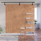 Cactus Scene in Orange Wall Mural Gallery Image 1