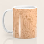 Cactus Scene in Orange Coffee Mug Gallery Image 3