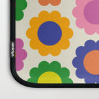 Happy Flowers Colorful Springtime Pattern Laptop Sleeve Gallery Image 3