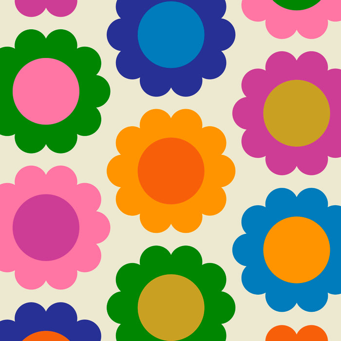 Happy Flowers Colorful Springtime Pattern Coffee Mug Gallery Image 2