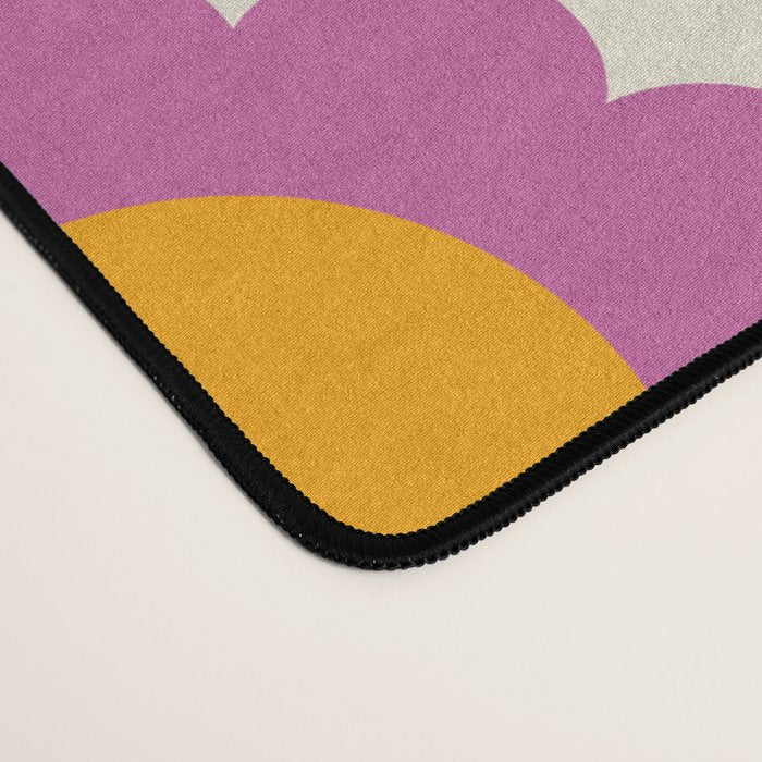 Happy Flowers Colorful Springtime Pattern Desk Mat Gallery Image 4