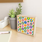 Happy Flowers Colorful Springtime Pattern Mini Art Print Gallery Image 2