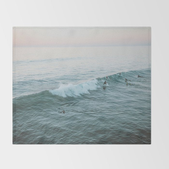 lets surf v Throw Blanket Gallery Image 2