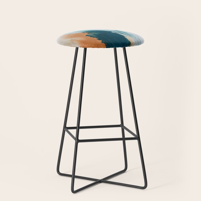 Abstract Oil Painting No.25 Stool Gallery Image 1