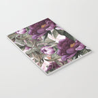 Purple Plum Pink Watercolor Peonies and Greenery Notebook Gallery Image 3
