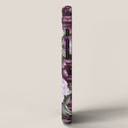 Purple Plum Pink Watercolor Peonies and Greenery iPhone Case Gallery Image 2