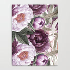 Purple Plum Pink Watercolor Peonies and Greenery Notebook Gallery Image 4