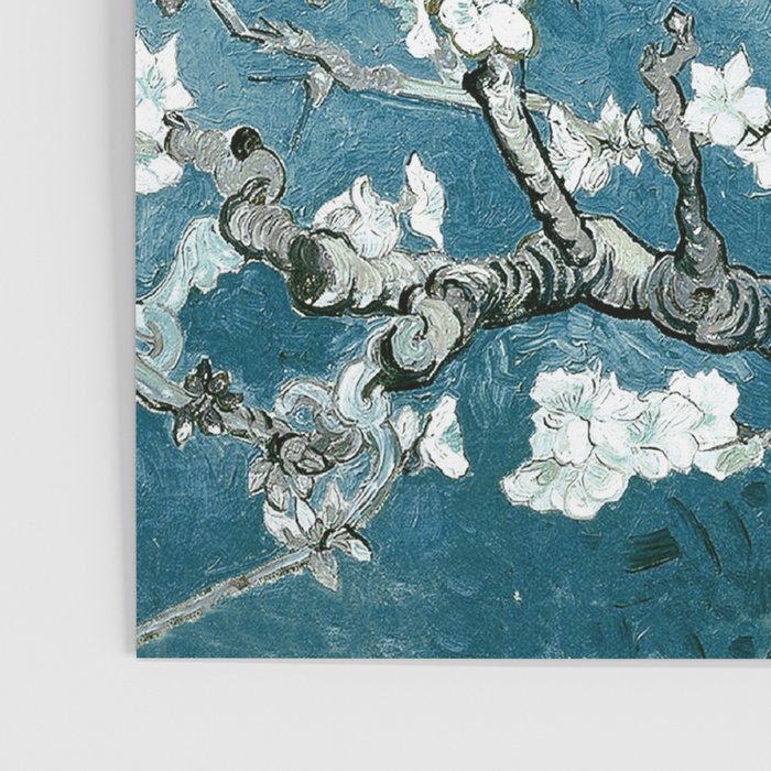 Vincent Van Gogh Almond Blossoms Teal Poster Gallery Image 3