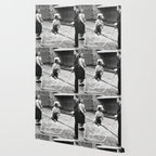 Poodle Jumping Rope, Black and White, Vintage Art Wallpaper Gallery Image 2