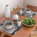 Poodle Jumping Rope, Black and White, Vintage Art Placemat Gallery Image 2