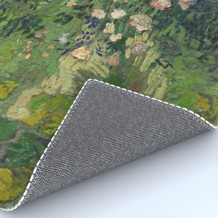 Vincent Van Gogh,Blooming Rose Bush Rug Gallery Image 4