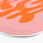 Tangerine & Sundown: Matisse Paper Cutouts 12 Bath Mat Gallery Image 3