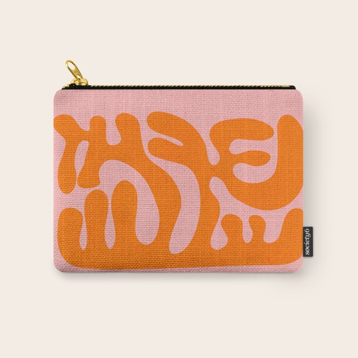 Tangerine & Sundown: Matisse Paper Cutouts 12 Carry All Pouch Gallery Image 1